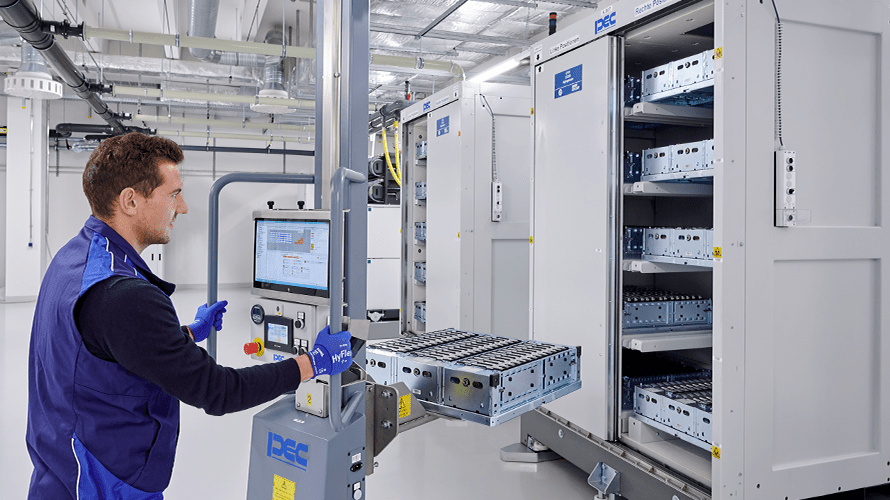 Le centre de compétences en cellules de batteries à Munich qui a pour objectif d’accélérer le développement des batteries pour véhicules électriques.
