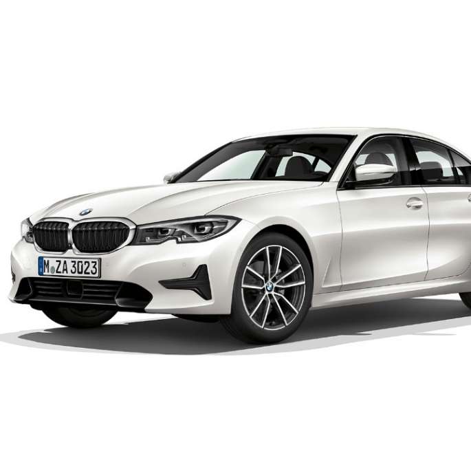 BMW 3er Limousine, Modell Sport Line Seitliche Standaufnahme der BMW 3er Limousine als Modell Sport Line.