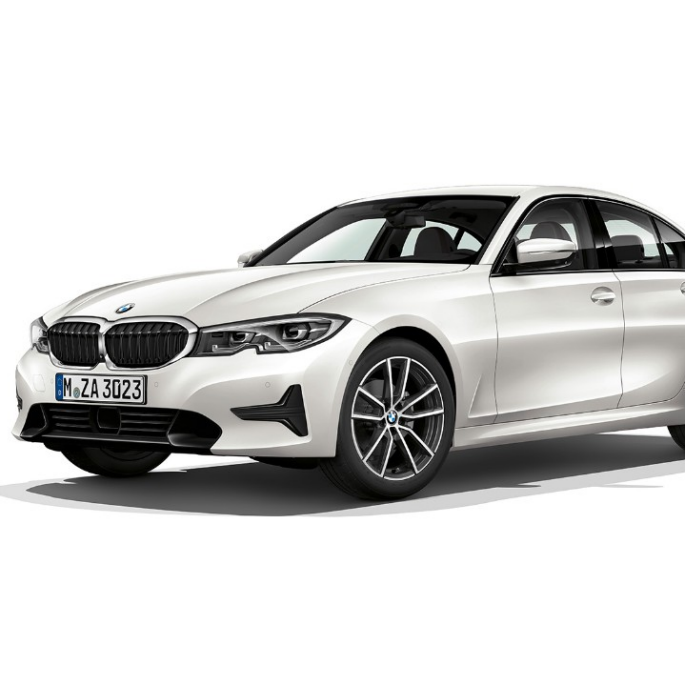 BMW 3er Limousine, Modell Sport Line Seitliche Standaufnahme der BMW 3er Limousine als Modell Sport Line.
