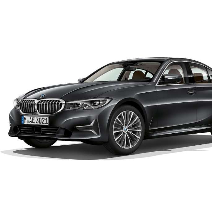 BMW 3er Limousine, Modell Luxury Line Seitliche Standaufnahme der BMW 3er Limousine als Modell Luxury Line.