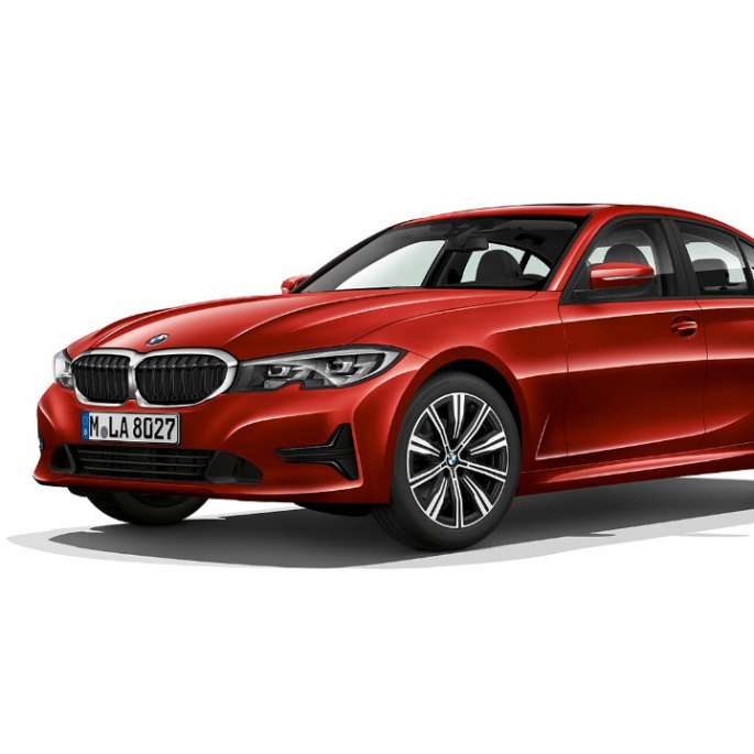BMW 3er Limousine, Modell Advantage Seitliche Standaufnahme der BMW 3er Limousine als Modell Advantage.